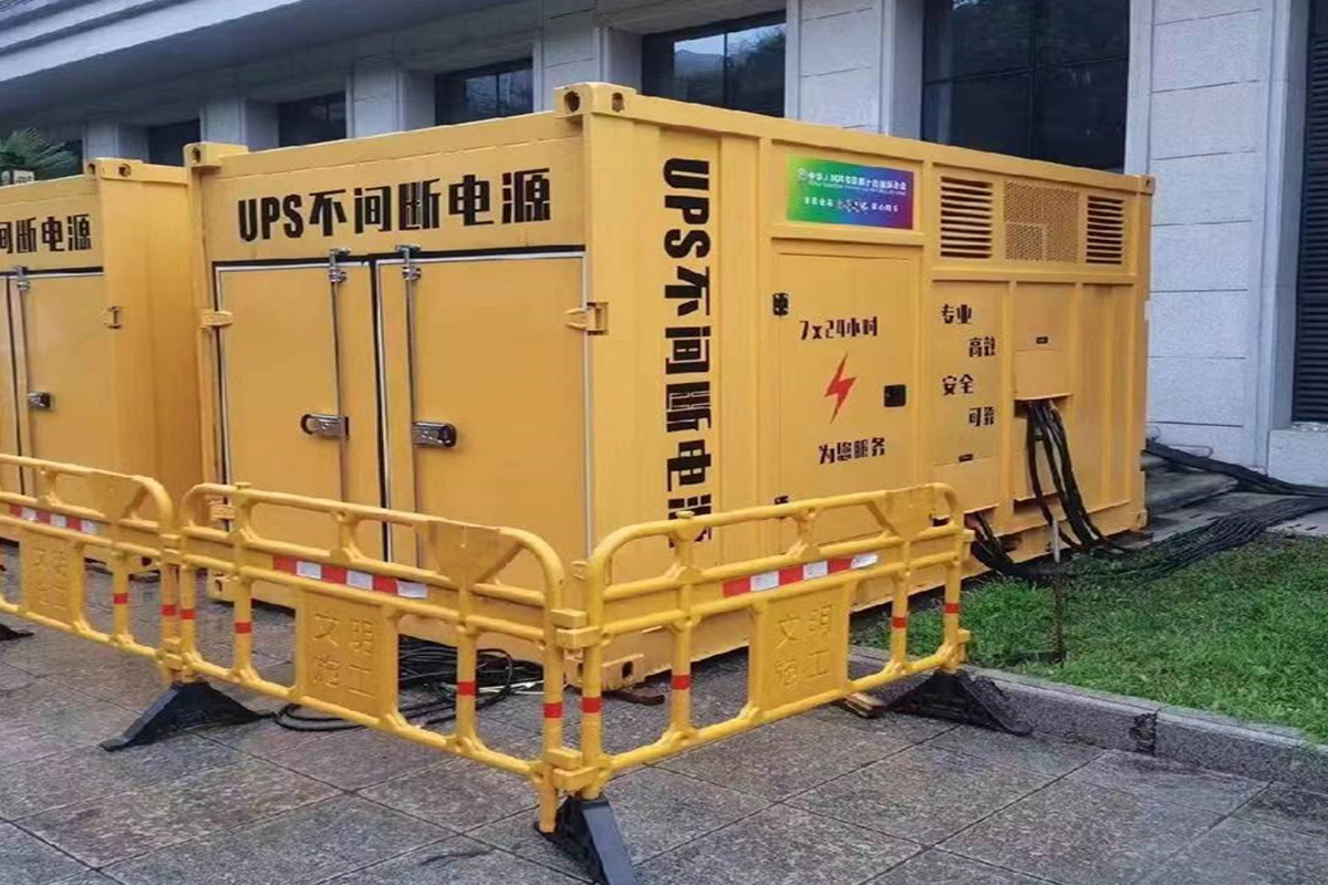 酉阳发电机租赁施工现场