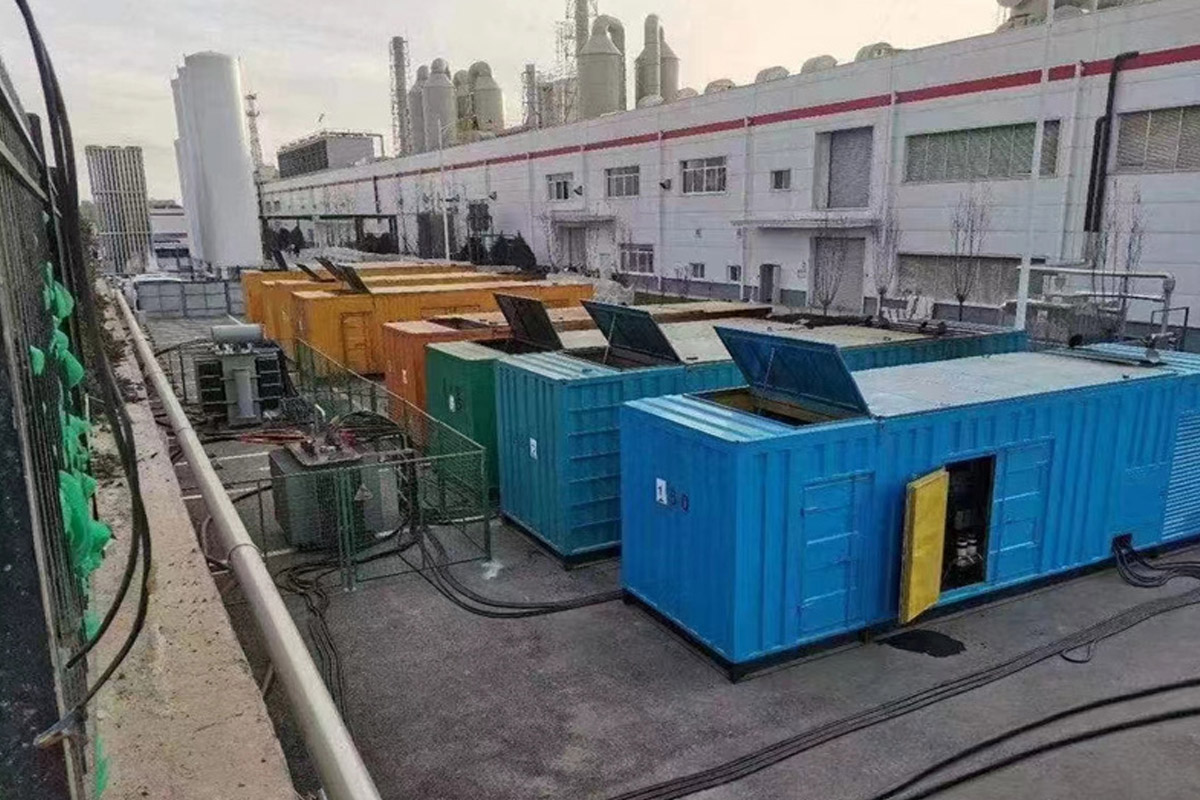 酉阳发电机租赁施工现场